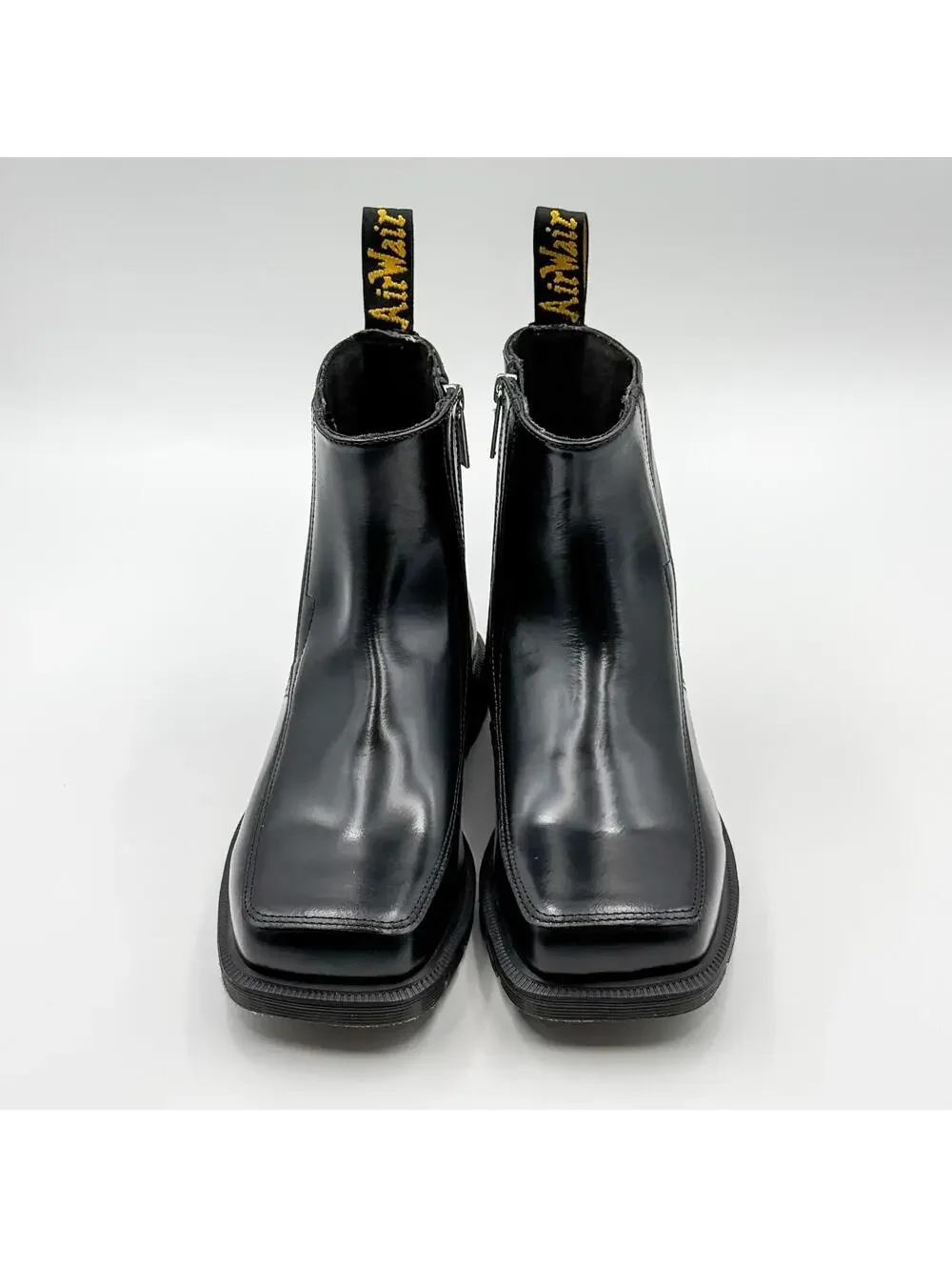 Dr. Martens Durrow Zip Casual Boots Black Leather Chelsea Size‎ Womens 8